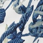 blue white floral