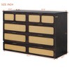 Queen/Full Size Wooden Murphy Bed Wall Bed with Large Drawer and Electrical Outlet 4S -ModernLuxe - 3 of 4