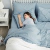 Cozy Comfort by Bedsure | Solid Diamond Pintuck 7pcs 80gsm Queen Size Peyote Bedding Set Comforter Set - 2 of 4