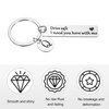 Unique Bargains Stainless Steel Personalized Durable Keychain with Gift Box 1 Set - 3 of 4