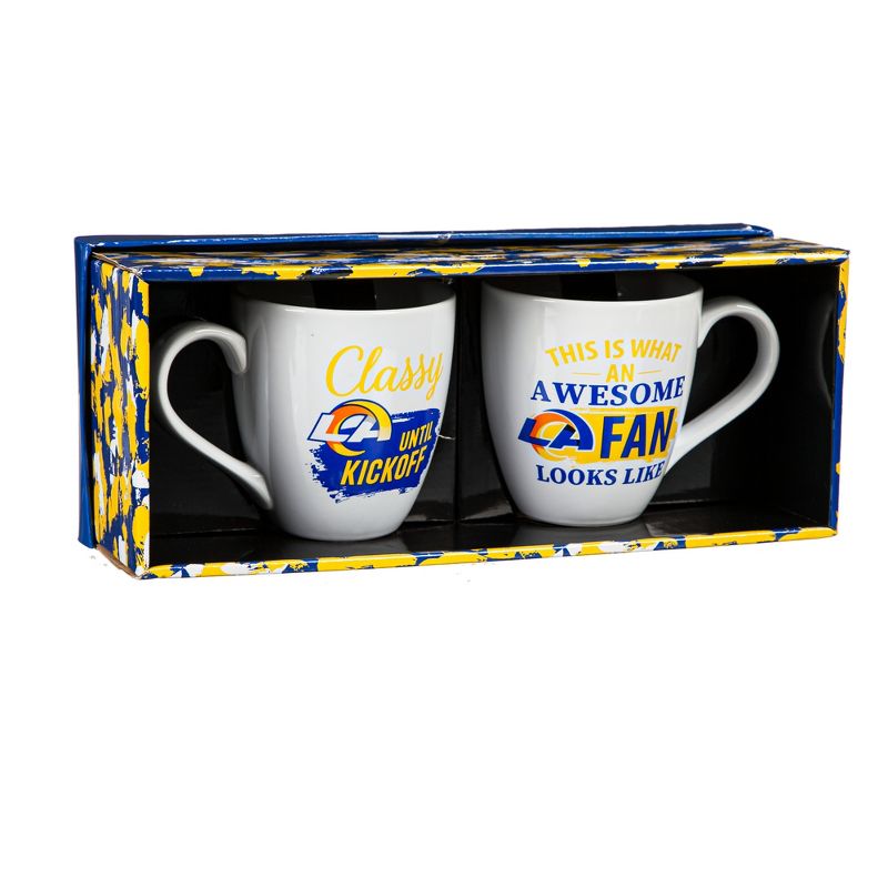 Evergreen Los Angeles Rams, Ceramic Cup O'Java 17oz Gift Set, 2 of 7