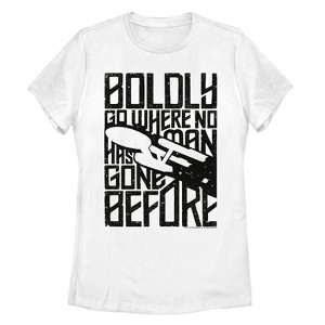 Women's Star Trek Boldly Go Enterprise Journey T-Shirt - 1 of 4