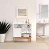 NicBex 4 Tiers Modular Bookcase Solid Wood Storage Unit Contemporary Home Decor Multi-Functional Display - 4 of 4
