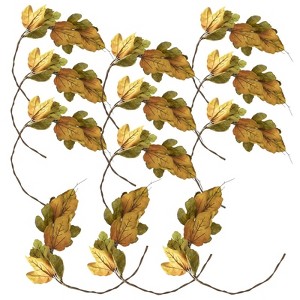 Yukimo Set of 3 Brown Pumpkin Decor, 8.3x8.3x5.5 Inch Fall Harvest Ornaments for Thanksgiving and Festival Tabletop Displays - 1 of 4