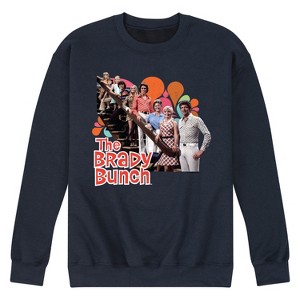 Men's - The Brady Bunch - Family Photo Graphic Fleece Sweatshirt - 1 of 4