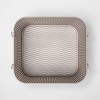 Small Milkcrate Metal Bin with Powder Coated Finish, Attached Handle and Mesh Bottom Light Gray - Project 62™ - image 3 of 3