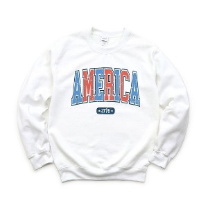 Simply Sage Market Women's Graphic Sweatshirt America 1776 Varsity - 1 of 3