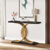 UbMelt 39.37"Console Table,Modern Console Table behind Sofa,Narrow Sofa Table for Living Room,Hallway,Entryway,Black - 2 of 4