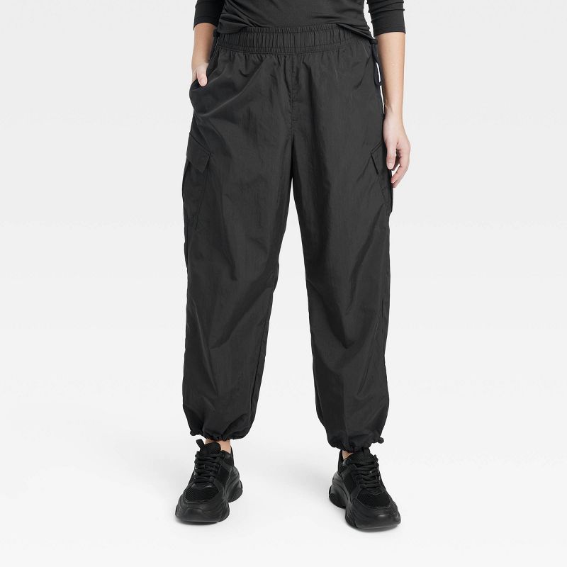 Women's High-Rise Cargo Parachute Pants - All In Motion™, 4 of 10