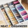 Set of 6 Bamboo Drawer Dividers , 4.65” High, Expandable Organizers for Clothing,Adjustable (17-22" Sizes) - SpaceAid® - 4 of 4