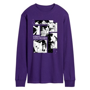 Men's - Edward Scissorhands - Comic Panels Long Sleeve Graphic T-Shirt - 1 of 2