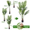 5 Ft Tall Artificial Palm Tree, Fake Tropical Palm Tree, Adjustable, for Home Office Living Room Decor - 4 of 4