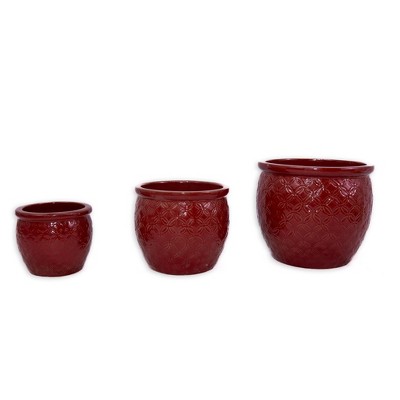 Vynxaria Modern Ceramic Flowerpot - Elegant Planter for Indoor & Outdoor Use