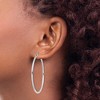 Black Bow Jewelry 2mm, Sterling Silver, Classic Round Hoop Earrings - 45mm (1 3/4 Inch) - 3 of 4