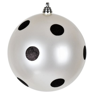 Vickerman Candy Finish Ball Ornament with Glitter Dots