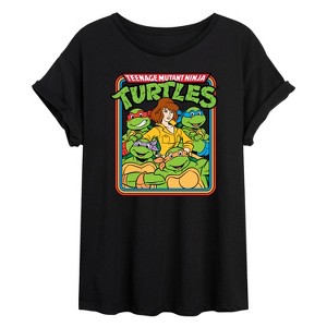 Women's - Teenage Mutant Ninja Turtles - Retro Group April Oversized Graphic T-Shirt - 1 of 4