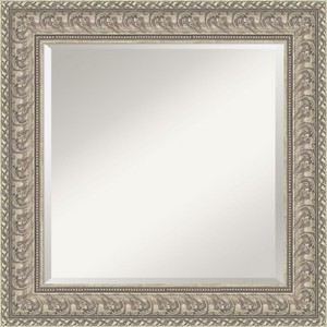 Amanti Art Sydney Silver Beveled Framed Bathroom Vanity Wall Mirror - 1 of 4
