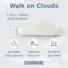CUSHIONAIRE Feather Slides – Comfortable Cloud Cushion House Slippers for Women, Indoor Outdoor EVA Foam Foot Spa Shower Shoes, Non-Slip Arch Support - 4 of 4