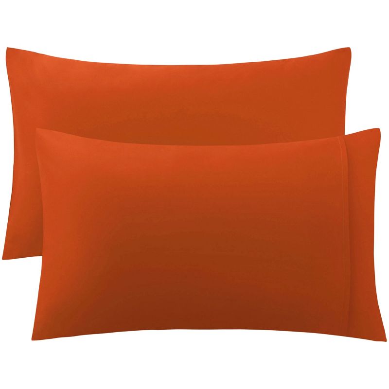 PiccoCasa 2 Pcs 100% Cotton Envelope closure design Washable Pillowcases, 1 of 8