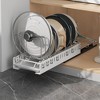 Pot Pan Organizer For Kitchen Cabinet, Pull Out Pan Storage Rack With 7 Adjustable Dividers, Sliding Out Pot Lid Holder For Kitchen Cabinet Pantry - 2 of 4