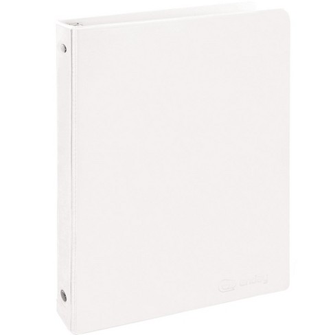 Enday 0.5-inch 3-ring View Binder With 2-pockets, White : Target