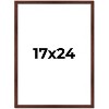 PosterPalooza | Classic Modern Brown Picture Frame - UV Acrylic, Foam Board Backing, Hanging Hardware - 2 of 4