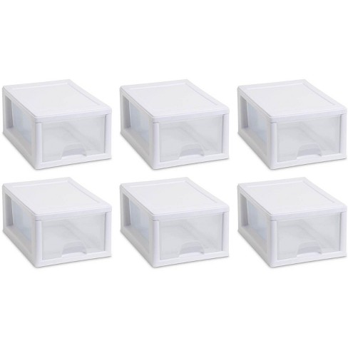 Sterilite Small Box Modular Stacking Storage Drawer Container