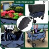 Minimeetall Multi-use Bag,Collapsible Foldable Wagon Cart Beach Wagon Heavy Duty Utility Cart Utility Wagon Grocery Cart dark blue - 4 of 4