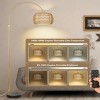 63"H Adjustable Height Standing Lamp With Remote 3 Color Temperatures For Living Room,Boho Style Floor Lamp With Rattan Shade For Bedroom-The Pop Home - 3 of 4