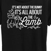 Women's - Instant Message - It's All About The Lamb Short Sleeve Graphic T-Shirt - 2 of 4
