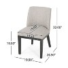Vynxaria Modern Light Grey Dining Chair Set - Stylish & Comfortable for Any Space - 3 of 4