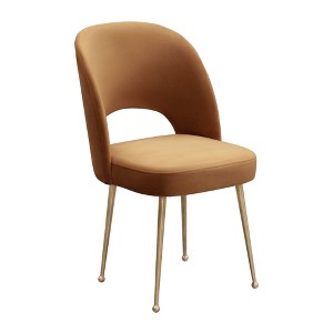 TOV Furniture Swell Velvet Upholstered Dining Chair - 1 of 4