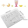 JDICTION Wine Glass & Orange Resin Shaker Molds, Silicone Quicksand Molds for DIY Jewelry Pendant & Art Craft - 3 of 4