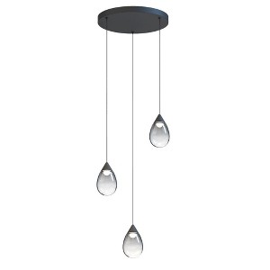 ET2 Lighting Dewdrop 3 - Light Pendant in  Black - 1 of 3