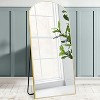 Muselady 70" Height x 31.5" Width Oversize Arch-Crowned Top Dressing Full Length Mirrors/Leaning Floor Mirrors With Stand-The Pop Home - 3 of 4