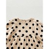 MyKids-USA Best Selling Autumn Girls Polka Dots Pattern Crew Neck Long Sleeves Dress - 3 of 4