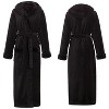 ADR Plush Fleece Women's Robe, Long Hooded Women's Bathrobe, Soft Cozy Women's Bath Robe & Plus Sizes - 4 of 4