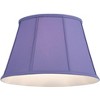 Springcrest Mapo 11" Top x 17" Bottom x 11" High x 11" Slant Lamp Shade Replacement Large Cornflower Blue Bell Traditional Softback Washer Harp Finial - 3 of 4