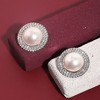 SOHI Women's Pearl White Casual Drop Earrings - 2 of 4