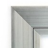 45" x 34" Non-Beveled Romano Silver Wood Bathroom Wall Mirror - Amanti Art: Modern Rectangle, Includes Mount Hardware - 3 of 4