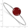 Black Bow Jewelry Sterling Silver Pi Beta Phi Greek Life Bangle Bracelet 6 Inch - 2 of 3
