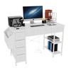 PAGED 47" Office Desk with 7 Fabric Drawers,Home Office Desk with Power Outlet and Large Side Pocket,Writing Desk for Home,Office - 4 of 4