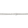 Black Bow Jewelry 4.5mm, Sterling Silver Half Round, Solid Curb Chain Necklace - 4 of 4