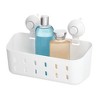 IDESIGN Everett Push Lock Suction Shower Caddy in Satin 23592CX