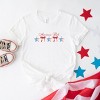 Simply Sage Market American Babe Star Bow Coquette  Short Sleeve Tee - 3 of 4