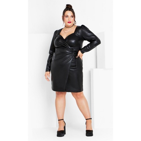 City Chic  Women's Plus Size Cindy Dress - Black - 16w : Target