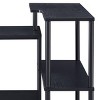 INFURNIC Writing Desk L-Shaped Desk with Attached Storage Shelf and Sturdy Metal Frame for Office, Black, 32"*39"*34" - 2 of 4