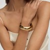 Pompeii3 Heavy Weight Thick 1" 18k Yellow Gold Plated Bangle - 3 of 4