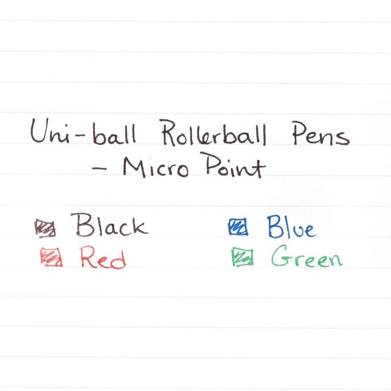 uni-ball Onyx Roller Ball Stick Dye-Based Pen Blue Ink Fine Dozen 60145, 4 of 9