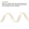 Unique Bargains Double Face Wide Satin Ribbon with Gold Edges for Wedding Bouquet - 3 of 4